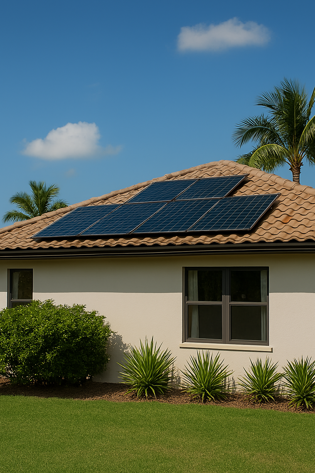 Home maintenance with solar panels
